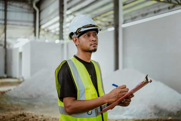 contractor reviewing project